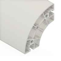 10-9090RC-0-36IN MODULAR SOLUTIONS EXTRUDED PROFILE<br>90MM X 90MM ROUND CORNER, CUT TO THE LENGTH OF 36 INCH